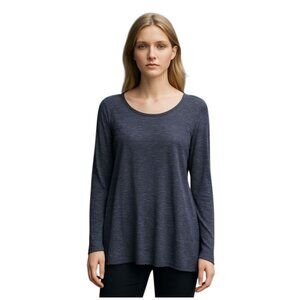 Calvin Klein Performance XL Grey Longline Athleisure Jersey Knit Lounge Top